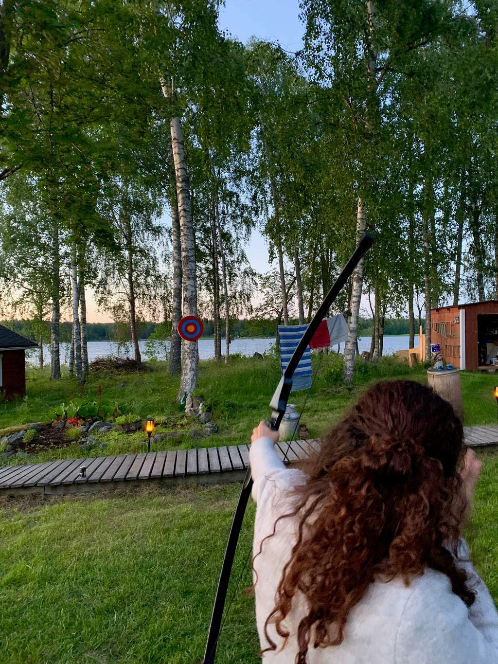 Archery and games, view full screen