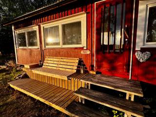 Show photo: The terrace in the evening sun